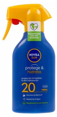 Produktbild von Nivea - Sonnenspray Schützt und Feuchtigkeitsspendet SPF 20 - 270ml