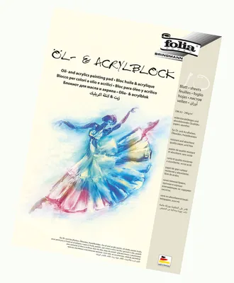 Obrázok produktu pre folia 8363 folia Öl- und Acrylblock, DIN A3, 290 g/qm, 10 Blatt