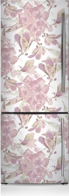Produktbild von Magnete Küche Kühlschrank Kühlschrankmagnete 60x205 cm - Hibiskus-Rosa.