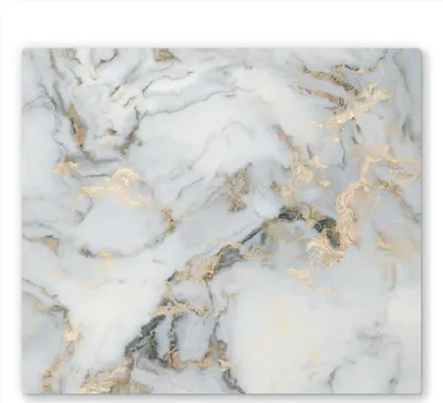 Produktbild von Herdabdeckplatte für Glaskeramik-Kochfelder - Gehärtetes Glas Schneideplatte, Marmor, 60cm x 52cm