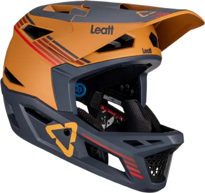 Produktbild von Leatt Fullface Helm Gravity 4.0 , Suede - Dunkelblau, M