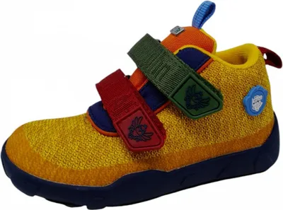 Produktbild von Affenzahn Knit Happy Paradies Vogel Klettschuh Gelb