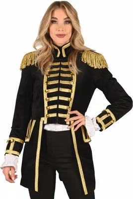 Produktbild von Gardejacke für Damen schwarz-gold Größe: S