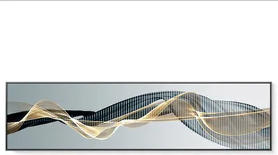 Produktbild von TPFLiving Kunstdruck LW-300 (OHNE RAHMEN) Poster - Leinwand - Wandbild - Hochauflösender Giclée-Druck, langlebig und hochwertig - Abstrakte Linien und Formen -  - Größe: 90x180cm