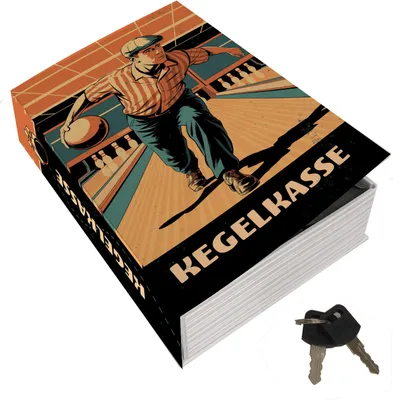 Produktbild von Kegelkasse Booksafe L im Vintage look