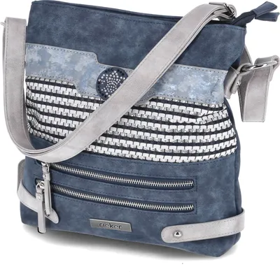 Zdjęcie produktu dla Rieker damska torba crossbody/torba na ramię/torba na ramię niebieska imitacja skóry -