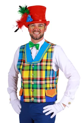Produktbild von T3029-XXXL mehrfarbig Herren Clown Weste Gr.XXXL=64