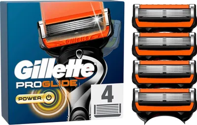 Produktbild von Gillette ProGlide Power Rasierklingen – 4 Ersatzklingen für Herrenrasierer