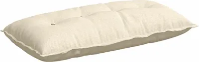 Image de vidaXL Coussin de dossier Crème 100 x 50 cm velours côtelé