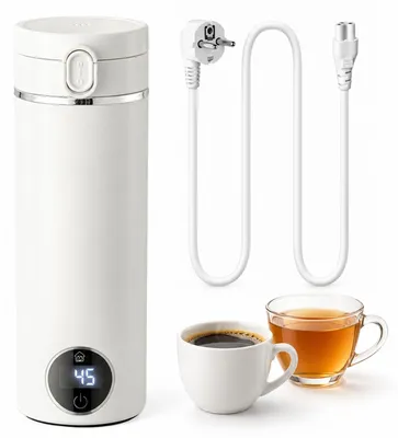 Reise-Wasserkocher 500 ml, 304 Edelstahl, Mini, Camping, Büro