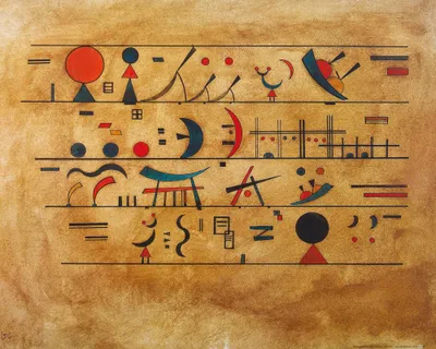 Produktbild von Wassily Kandinsky Kunstdruck Bild - Zeichenreihen, 1931 (40 x 50 cm)