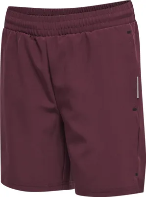 Produktbild von hummel hmlMOVE GRID WOVEN SHORTS KIDS - GRAPE WINE - 140