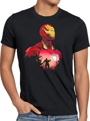 Produktbild von A.N.T. Iron Hero Herren T-Shirt stark superheld infinity kino