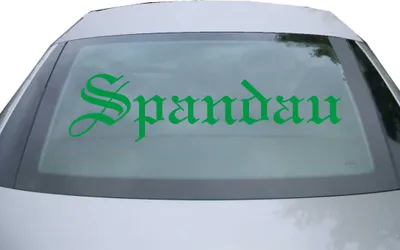 Produktbild von Indigos UG - Aufkleber Heckscheibe & Motorklappe DE6575 - grün - 600x150 mm - Stadt Pandau - Auto Scheiben Fenster Heckklappe Tuning Racing JDM - Die cut