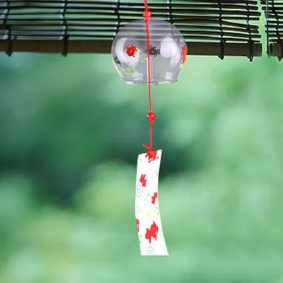 Produktbild von Windspiel für den Außenbereich mit romantischen Glocken, handgefertigter Anhänger zur Heimdekoration mit kleinen Glocken