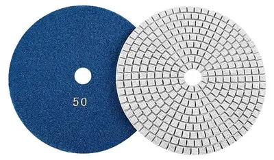 Obrázok produktu pre Leštiaci kotúč s diamantovými častcami, priemer 7 palcov (180 mm), zrniteľnosť 50, určený na povrchovú úpravu