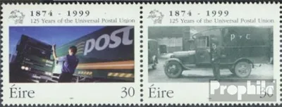 Produktbild von Briefmarken Irland 1999 Mi 1146-1147 Paar (kompl.Ausg.) postfrisch 125 Jahre Weltpostverein