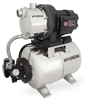 Produktbild von HYUNDAI Hauswasserwerk HWW12050-IN (1200W, INOX-Kessel, 5.000 l/h, Förderhöhe max. 50m, Ansaughöhe max. 8m)