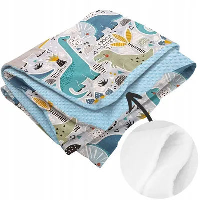 Produktbild von Sense Kinderdecke 60x120 Baumwolle Minky Wendbar