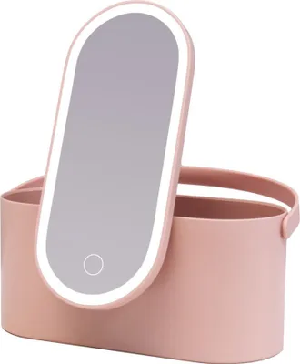 Obrázek produktu pro Ailoria MAGNIFIQUE, Volně stojící, Oválný, Růžová, Sklo, Plast, Růžová, LED