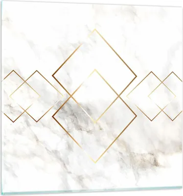 Produktbild von Bilder auf glas - Abstraktion modern - 70x70cm - Glasbilder - Wandbilder - Kunstdruck - zum Aufhängen bereit - Wanddekoration aus Glas - Glas Bilder - Wandbild auf Glas - Einteilig - GAC70x70-4022