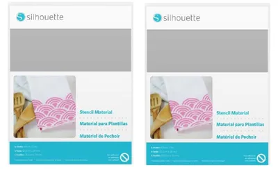 Schablonenfolien 2er-Pack, je 6 Blatt, 21,5 x 28 cm