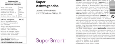 Produktbild von SuperSmart Super Ashwagandha Dietary Supplement - 120 Vegi-Kaps