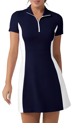 Productafbeelding van FKEEP Sportieve golfkleding voor dames met turtleneck en korte broek – casual, mouwloos
