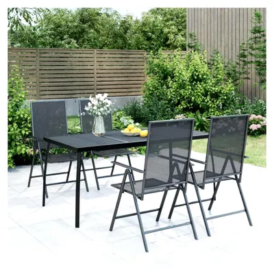 Produktbild von Gartentisch, Tisch Garten, Balkontisch, Mehrzwecktisch, Buffettisch, Biertisch, Bierzelttisch, Flohmarkttisch, Anthrazit 165x80x72 cm Stahlgitter