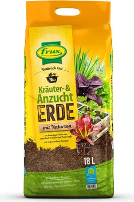 Produktbild von frux®Kräuter- & Anzuchterde mit Naturton Natürlich Gut - 18 Liter