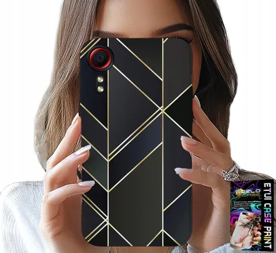 Obrázok produktu pre Puzdro Pre Samsung Galaxy Xcover 7 - Zlaté Rámčeky, Elegantný Dizajn + Sklo