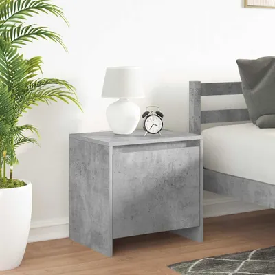 Obrázek produktu pro vidaXL Noční stolky 2 ks. Betonově šedé 45x34x44,5 cm odvozený dřevěný výrobek