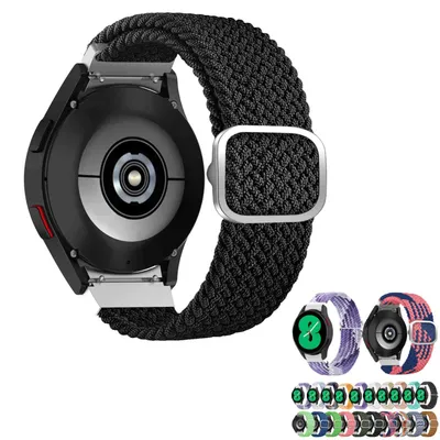 Produktbild von Für Samsung Galaxy Watch FE 6 5 4 Normal Pro Classic alle Größen Gewebtes Nylon Band