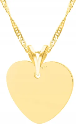 Image de Collier en argent 925 avec pendentif en forme de cœur