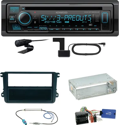 Produktbild von Kenwood KDC-BT960DAB Bluetooth DAB Einbauset für Seat Leon Alhambra Altea XL