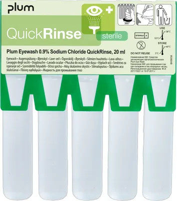 Produktbild von LEINA Augenspül-Ampulle QuickRinse 5 x 20 ml