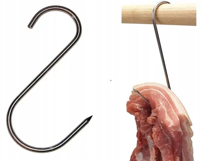 Obrázek produktu pro TOP-ARTSHOP Uzenářský háček na maso 12 cm do udírny