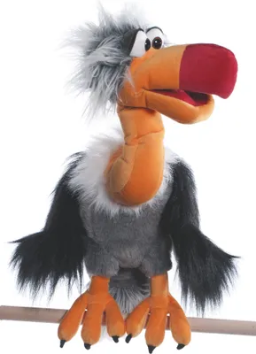 Produktbild von Living Puppets Handpuppe Geier Django 50cm groß