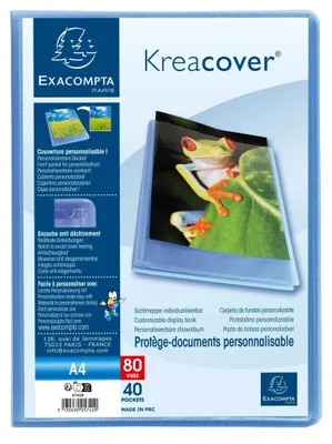 Obrázek produktu pro Exacompta 5742E Kreacover Chromaline Folder 40 rukávů DIN A4 modrá