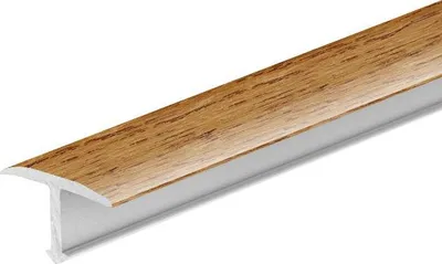 Zdjęcie produktu dla Profil fugowy gładki aluminiowy 20mm Cezar Dąb Złoty Mat 2,50m