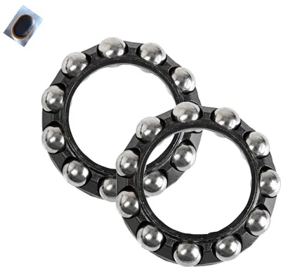 Produktbild von 2 Stück Shimano Kugelring für M770 / M785 / M8000 / 6800 Naben (3/16") inkl. Schlauchflicken