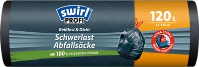 Zdjęcie produktu dla Wytrzymałe worki na odpady Profi 60 l ze sznurkiem ściągającym Odporne na rozdarcia i szczelne