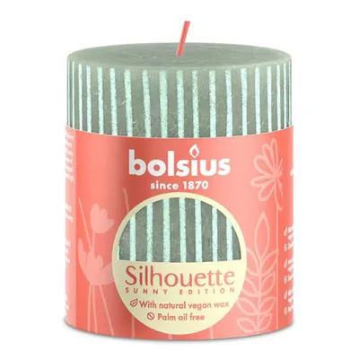 Produktbild von Bolsius Rustik Stumpenkerze Silhouette Welle 80/68mm