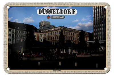 Produktbild von Blechschild Städte Düsseldorf Friedrichstadt Park 18x12cm Dekoration