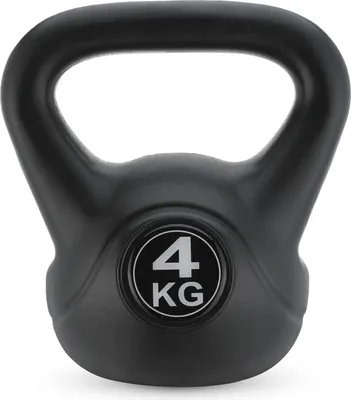 Produktbild von Gymtek® Kettlebell Dumbbell - 4kg závaží - kettlebell, houpací činka, závaží s míčem pro domácí posilovnu, fitness, pilates, silový trénink