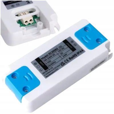 Produktbild von LED-Netzteil für Möbel, Transformator, 24W, 12V, 2A, 100-240V, IP44, ECOLIGHT