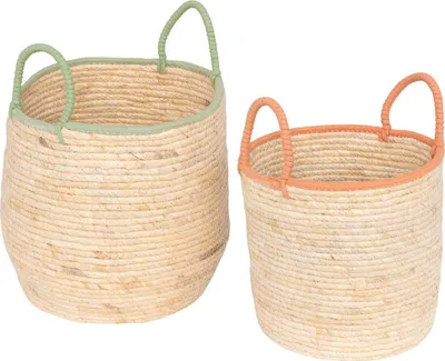 Produktbild von 2 körbe "wild" beige - Atmosphera créateur d'intérieur