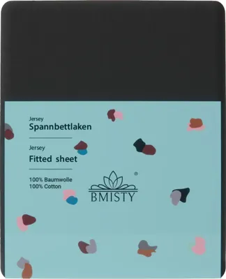 Produktbild von Jersey Spannbettlaken 220x200 Schwarz