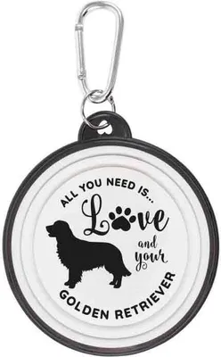 Produktbild von Hundenapf Golden Retriever Walkies by bb-Klostermann - Faltbarer Hundenapf to go