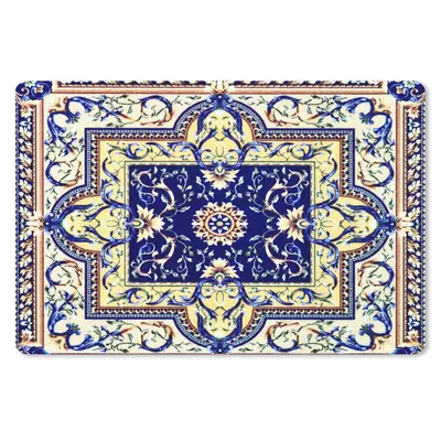 Produktbild von MuchoWow® Mauspad Mousepad Perserteppich - Teppich - Muster - Blau 27x18 cm - Mousepads - Maus Mat - Pad - Mausunterlage - Büroartikel - Desk Matten